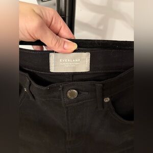Everlane mid rise skinny stretch black jeans
